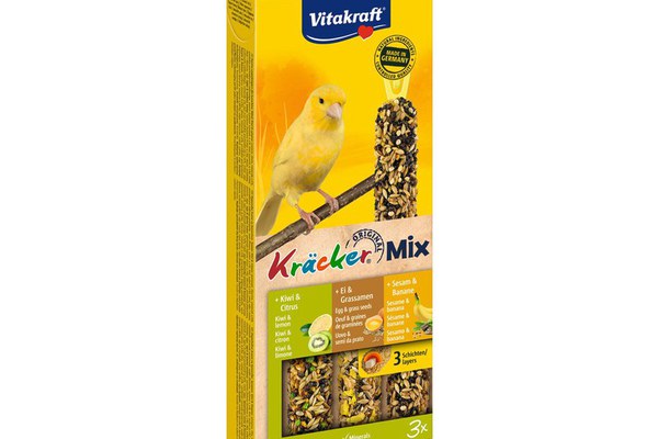Baton Canari Vitakraft Trio Mix Kiwi/ Banane/ Ou, 3 buc
