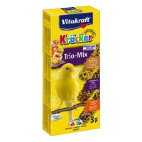 Baton Canari Vitakraft Trio Mix Ou/ Caise/ Miere, 3 buc - 1