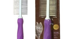 Bellovero Pieptene dublu pentru pisici, otel