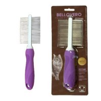 Bellovero Pieptene dublu pentru pisici, otel - 1