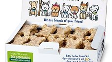 Bow Wow Natural Os pentru Caini cu Vita si Legume, Condroitina si Glucozamina, 30 buc