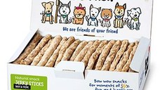 Bow Wow Recompense pentru Caini Natural Sticks Burta de Vita, 50 buc/ cutie