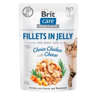 Brit Care Cat Fillets in Jelly Choice Chicken With Cheese, 85 g - 1