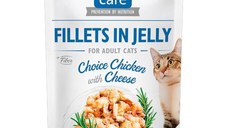 Brit Care Cat Fillets in Jelly Choice Chicken With Cheese, 85 g