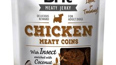 Brit Dog Jerky Chicken With Insect Meaty Coins, 200 g