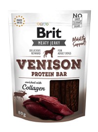 Brit Dog Jerky Venison Protein Bar, 80 g - 1