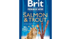 Brit Premium By Nature Cat Sticks With Salmon and Trout, 3 sticks