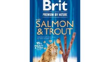 Brit Premium By Nature Cat Sticks With Salmon and Trout, 3 sticks