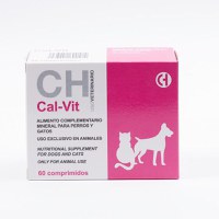 CAL-VIT, calciu pentru caini si pisici, 60 comprimate - 1
