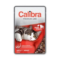Calibra Cat Pouch Premium Adult Beef & Chicken, 100 g - 1