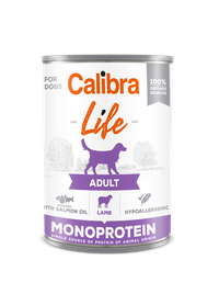 Calibra Dog Life Adult Lamb 400 g, conserva - 1