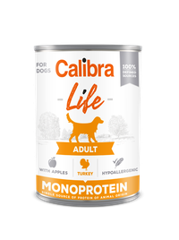 Calibra Dog Life Turkey with Apples 400 g, conserva - 1
