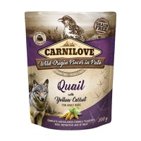 Carnilove Dog Pouch Paté Quail with Yellow Carrot, 300 g - 1