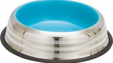 Castron inox, Enjoy Blue & Silver Stripes, 230 ml