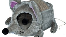 Casuta Lukas Pisica Sub Forma de Soarece 35x33x65 Gri 36290