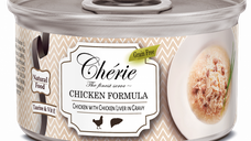 Cherie Adult Cat Grain Free Mix de Pui si Ficat in Sos, 80 g