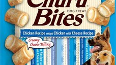 Churu Inaba Bites Recompense pentru Caini cu Pui si Branza, 12 g x 8 buc
