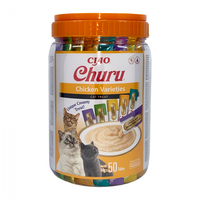 Churu Inaba Cat Varieties Recompense Cremoase cu Pui, 50 buc - 1