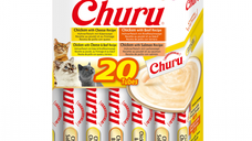 Churu Inaba Cat Varieties Recompense Cremoase cu Pui si Vita, 14 g x 20 buc
