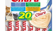 Churu Inaba Cat Varieties Recompense Cremoase cu Ton, 14 g x 20 buc