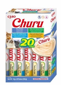 Churu Inaba Cat Varieties Recompense Cremoase cu Ton, 14 g x 20 buc - 1