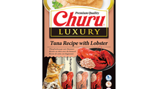 Churu Luxury, Recompensa Cremoasa Pisici, Ton si Homar, 14 g x 4 buc
