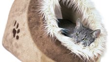 Cos Minou Blanita 41x30x50 cm Bej/Maro cu Blanita 36282