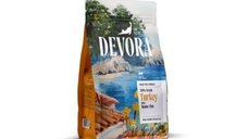 Devora Cat Sterilized Grain Free, Hrana Uscata pentru Pisici cu Curcan si Peste Marin, 400 g
