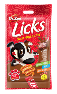 Dr Zoo Licks, recompense caini, Miel, 4x15 g - 1
