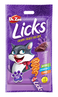 Dr Zoo Licks, recompense pisici, Ficat, 4x15 g - 1
