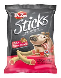 Dr Zoo Sticks, recompense caini, Carne la Gratar, 50 g - 1