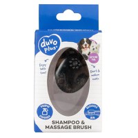DuvoPlus Perie pentru Samponare si Masaj, din Silicon, 11.5x7.5x6 cm - 1