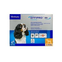 Effipro Duo Dog S 67 mg pipete antiparazitare caini talie mica (2 - 10 kg), 4 pipete - 1