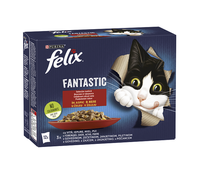 Felix Fantastic Pui, Vită, Iepure, Miel în Aspic Multipack 12x85g - 1