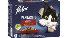 Felix Fantastic Pui, Vită, Iepure, Miel în Aspic Multipack 12x85g
