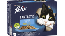 Felix Fantastic Ton, Somon, Cod, Pește Cambulă în Aspic 12x85g