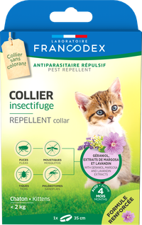 Francodex, Zgarda Antiparazitara Geraniol Kitten, <2 kg - 1