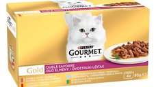 GOURMET GOLD Double Pleasure Multipack Variety, 4x85 g