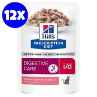 Hill's Prescription Diet Feline i/d Salmon, 12x85 g - 1
