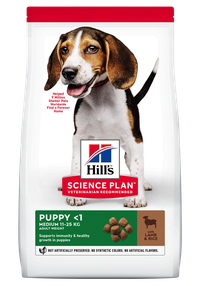 Hill's Science Plan Canine Puppy Medium Lamb and Rice, 2.5 kg - 1