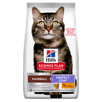 Hill's Science Plan Feline Hairball and Perfect Coat, Chicken, 1.5 kg - 1