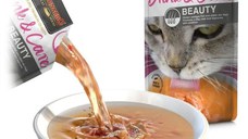 Hrana complementara lichida pisici, Leonardo Drink & Care Beauty Pui, 40 g