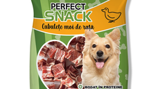 Hrana complementara pentru caini, Perfect Snack, cubulete moi de rata, 80 g