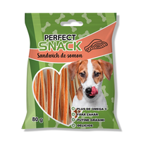 Hrana complementara pentru caini, Perfect Snack, sandwich de somon, 80 g - 1