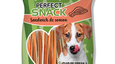 Hrana complementara pentru caini, Perfect Snack, sandwich de somon, 80 g