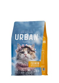 Hrana Premium Uscata Pisoi, NashiDay Urban, Pui si Orez, 750 g - 1