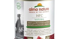 Hrana umeda caini Almo Nature HFC Conserva cu Vita, Cartofi si Mazare, 280 g