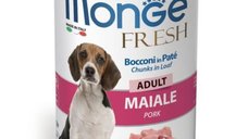 Hrana umeda caini, Monge Fresh Chunks Adult, Porc, 400 g