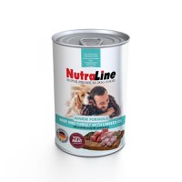Hrana umeda caini, Nutraline Junior Vita, Curcan & Ulei de In, 800 g - 1