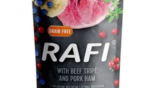 Hrana Umeda Caini, Rafi Dog, Sunca de Porc si Burta de Vita, 500 g